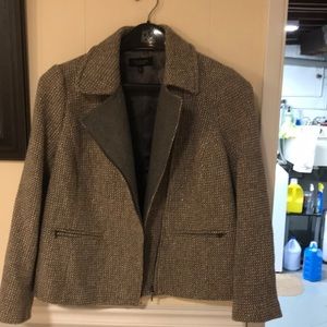 Talbots 16wp grey sparkly blazer